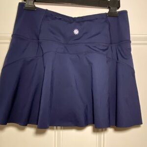 ATHLETA - Navy Blue Ace Tennis Skort 13.5 - Skort Skirt - Size Small - Like New